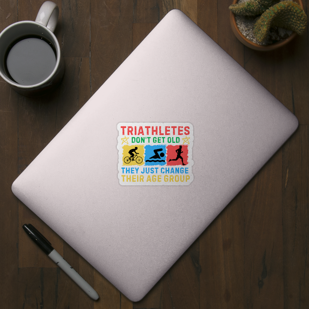 Retro Triathlete Quote by The WYLD Tribe